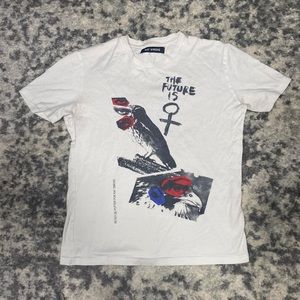 raf simons white t shirt size S